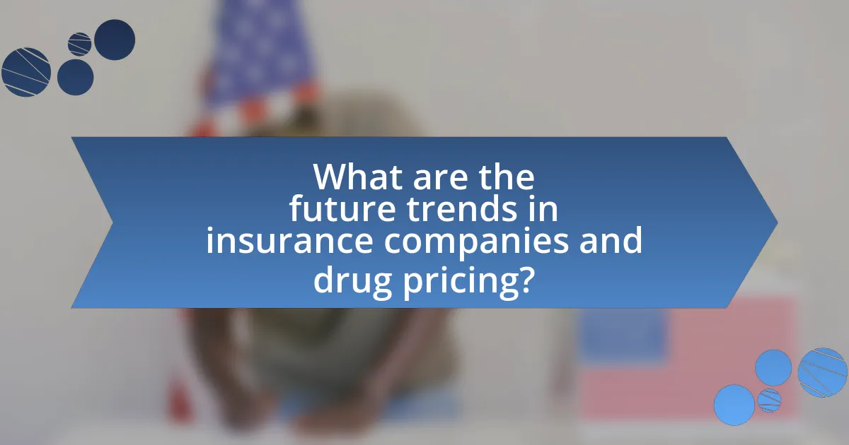 What are the future trends in insurance companies and drug pricing?